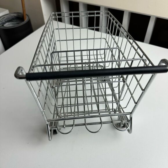 Toy Grocery Cart Old Country Mini Shopping Cart/Buggy for Dolls Metal 10 inch - Picture 5 of 9